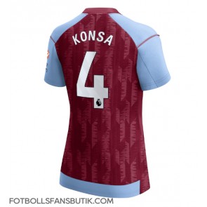 Aston Villa Ezri Konsa #4 Replika Hemmatröja Damer 2023-24 Kortärmad